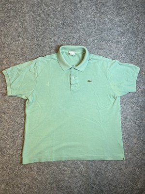 Lacoste Polo Shirt Mens Size 6 Light Blue Crocodile Short Sleeve Cotton Designer