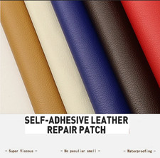 Self Adhesive Leather Vinyl Faux Repair Fabric Patch for Car seat Sofas Kit