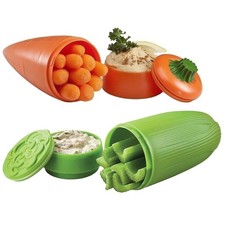 Hutzler Sedano e Carota Dip To-Go Set Contenitore Porta Pranzo Snack