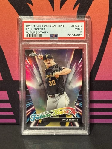 2024 Topps Chrome Update Paul Skenes Future Stars RC Rookie #FSU-17 PSA 9
