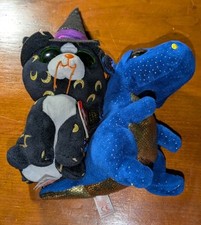 Saffire The Dragon No Tag  Pandora The Cat Has Tag Ty Beanie Boo Lot Of x2