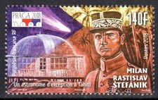 Timbre Polynésie n°1193 Milan Stefanik