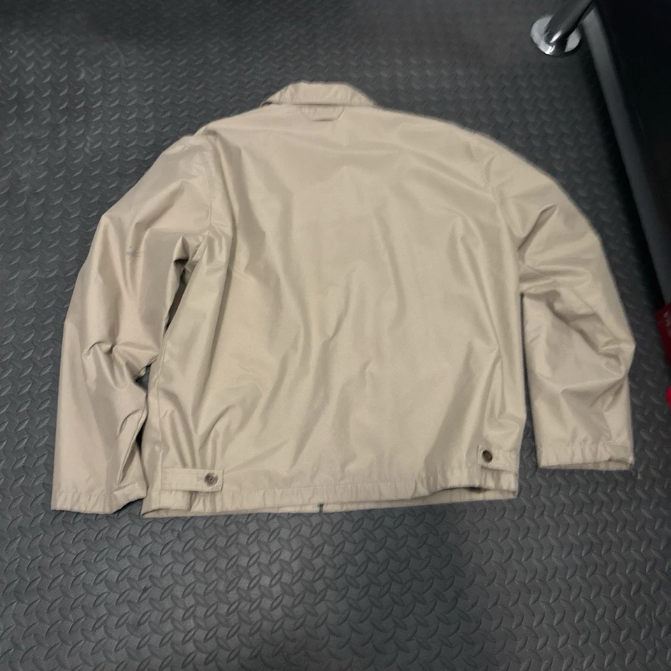 Chaqueta cortavientos Faded Glory Outerwear para hombre talla grande cremallera completa beige Foto 2 de 4