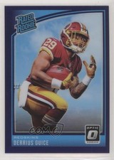 2018 Donruss Optic Rated Rookie Purple Prizm 30/50 Derrius Guice #157 7zf