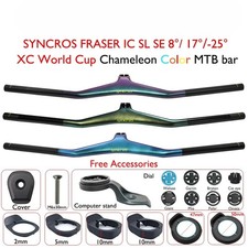  Manubrio integrato per mountain bike in carbonio -25° con supporto per ciclocomputer