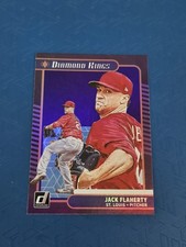 2021 Donruss Holo Purple Diamond Kings #22 Jack Flaherty STL BASEBALL Card 1I