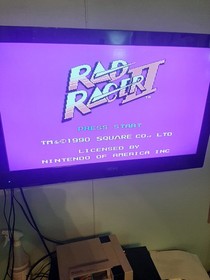 RAD RACER II / RAD RACER 2 for Nintendo NES - GORGEOUS label, tested & works!