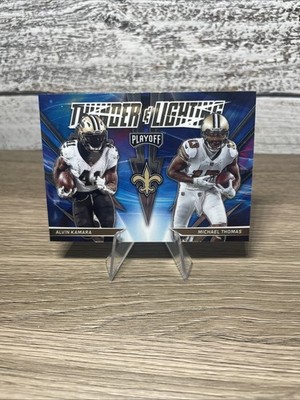 2021 Playoff Thunder & Lightning #TL-14 Alvin Kamara & Michael Thomas Base