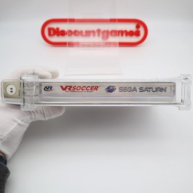 Sega Saturn Game VR SOCCER - WATA GRADED 8.5 A! NEW & Factory Sealed!