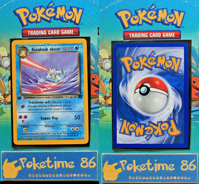 Pokemon, Wizards Team Rocket, AKWAKWAK OBSCURE, Uncommon 1st Ed., 37/82 Mint