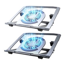 Aluminum Laptop Cooling Stand Foldable Design 5 Height Adjustable Level