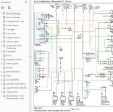 Chevy Truck C1500 1996 Color Wiring Diagram Schematic V6 4.3l 2wd Pdf