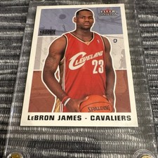 Fleer 2003-04 Tradition LeBron James #261 Cleveland Cavaliers Rookie Card. rookie card picture