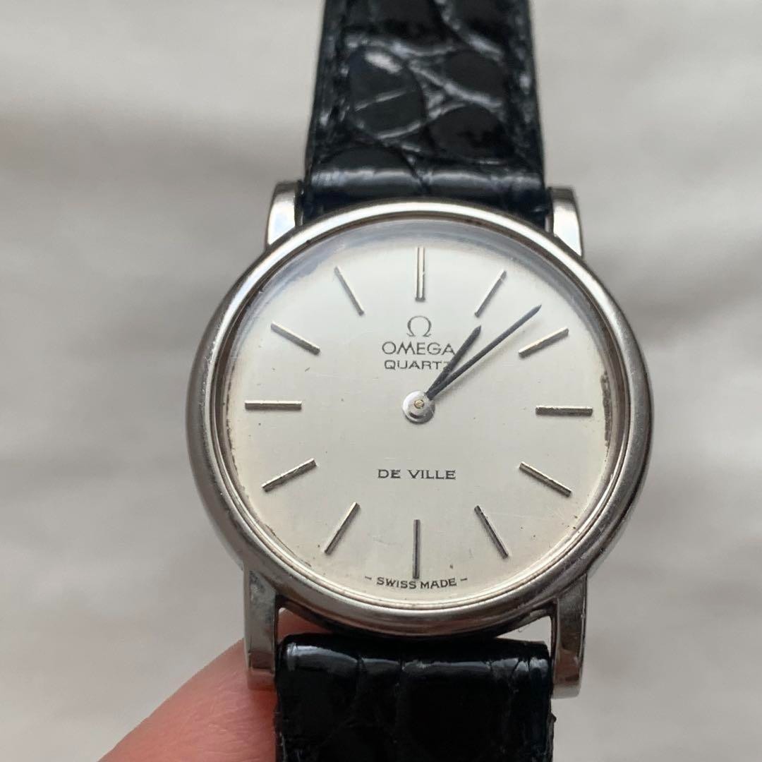 Omega Silver Dial Quartz Ladies Watch Pre-Owned Japan Shipping