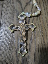 Wedding Lasso Crystals Unity Cord Lazo de Boda Laso Matrimonial Rosary Heavy Vtg