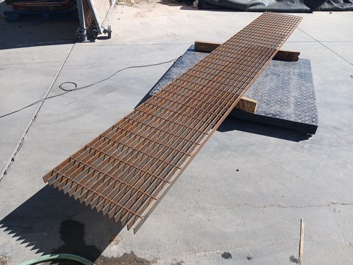 Steel Grating - 19" x 12' x 1-1/2" - Walkway, Drain Cover, Decking