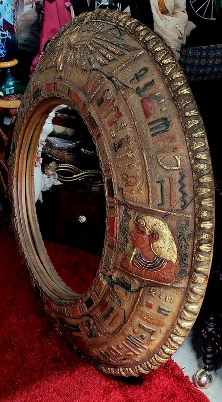 Large Egyptian Toscano Temple of Luxor Mirror 