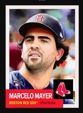 TOPPS LIVING SET 884 MARCELO MAYER RED SOX RC PRESALE
