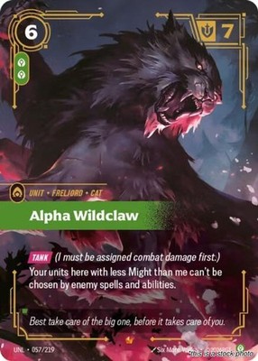 Riftbound League of Legends Trading Card Game- Alpha Wildclaw [(UNL) - 057/21...