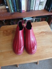 vintage 90's gap red size 8 rubber rain shoes gorpcore chelsea boot