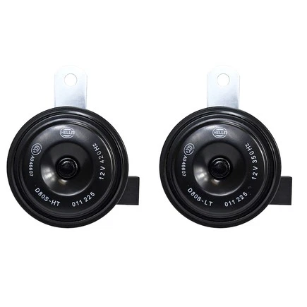 Kit bocina Hella 011225891 Bx disco negro 77 mm 12 V para Honda Foto 2 de 4