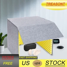 Isolation Booth Vocal Sound Absorbing Shield Desktop Soundproof Cover
