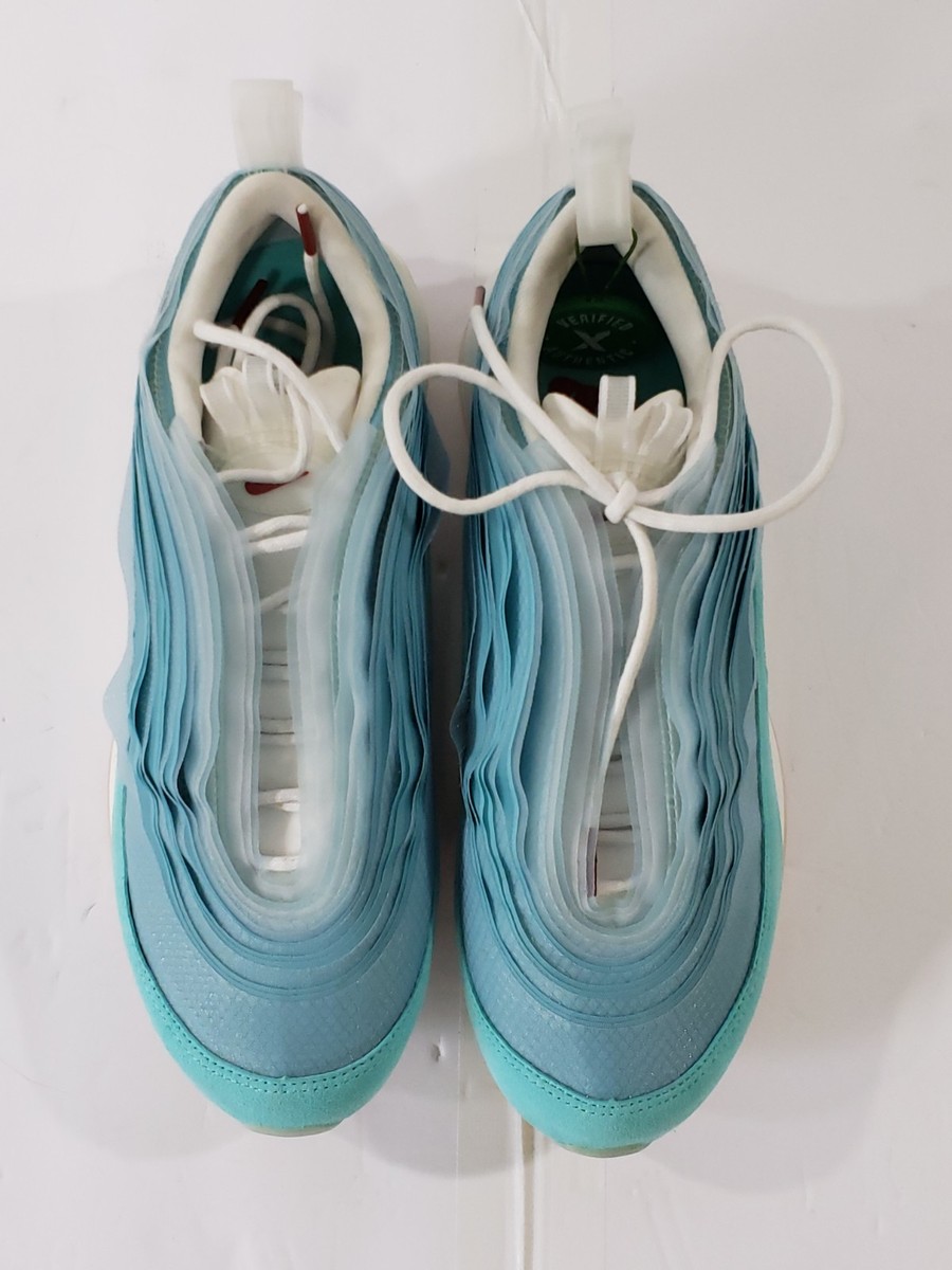 Nike Air Max 97 Teal Blue Red Swoosh Full Set Box Extra  display picture 1