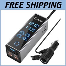 300W Car Inverter with Dual AC Outlets  USB-C PD