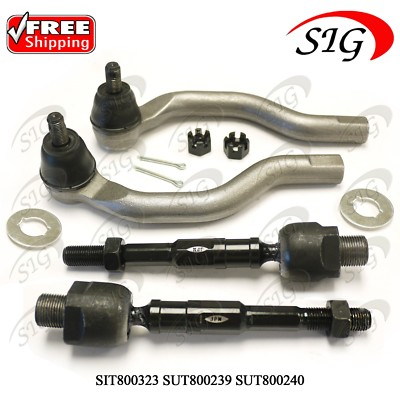 #ad For 2006 2011 Honda Civic 1.3L amp; 2.0L Front Inner amp; Outer Tie Rod Ends 4PC Kit $44.99