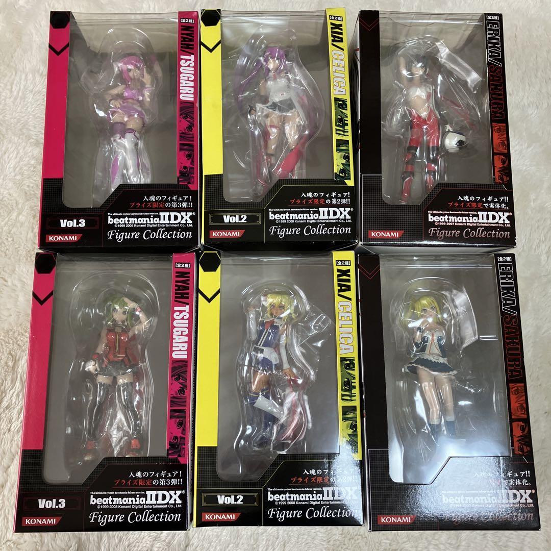 Beatmania IIDX Girls Figure Collection 6p set KONAMI Remix Japan w/BOX