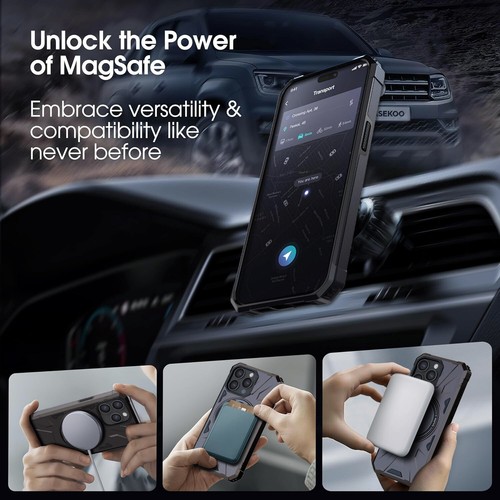 For iPhone 15/15+/Pro/Pro Max Shockproof Dual Layer Kickstand Phone Case Cover - Picture 22 of 24
