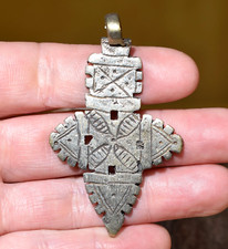 Handmade Ethiopian Coptic Orthodox Christian Metal Cross Pendant Ethiopia Africa