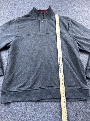 Orvis Sweatshirt Mens Large Gray 1/4 Zip Pullover Comfort Fishing Outdoor - Picture 3 of 13