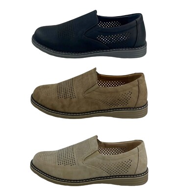 Herren Slipper Halbschuhe Schuhe Sommer Mokassins Slip-On Schlupfschuhe 73811