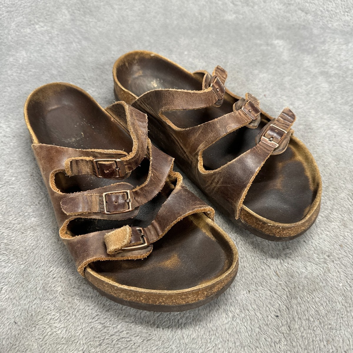 Birkenstock Florida Soft Sandals Womens EUR 39 US Brown
