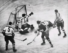 1940 GOALIE FRANK BRIMSEK NHL HOCKEY TYPE 1 PHOTO DIT CLAPPER BOSTON BRUINS AHL