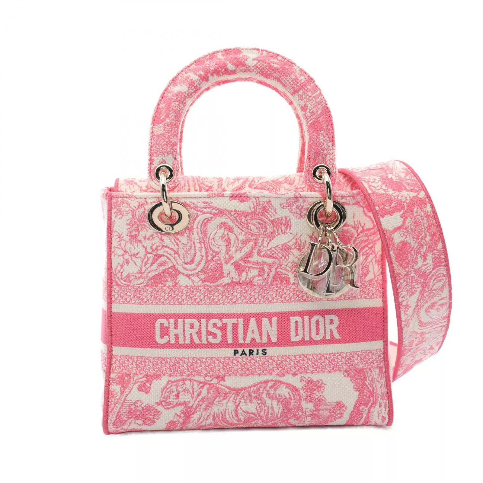 Sac à main Christian Dior Dioriviera Lady D Lite Medium Toile de Jouy M0565OTDT03I
