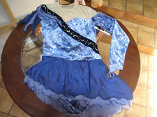 Custom made Girl ice skating dress Size CXL or AS