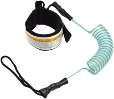 Surfboard Leash, Coiled Sup Leash Leg Rope, Straight Surf Board Blue 