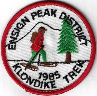 1985 Klondike Trek Ensign Peak District RED Border [X-689]