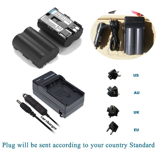 2XBP511 Battery&Charger for Canon EOS 5D 10D 20D 20Da 30D 40D 50D 300D