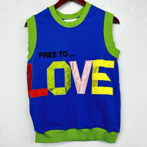 AZ Factory Sweater Vest Artsy Crafty Sleeveless Love Fashion Colorful Luxury - Picture 11 of 11