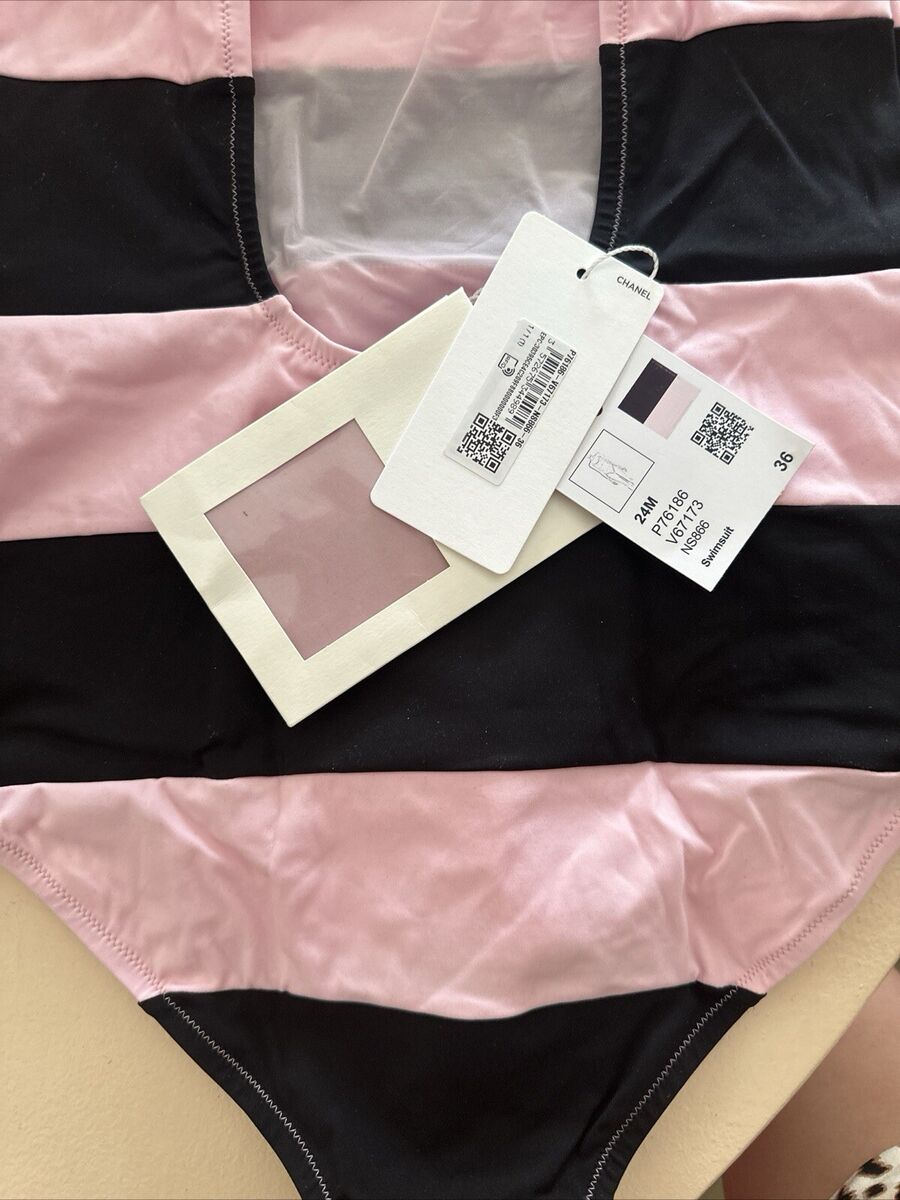 Chanel Coco Beach 24M Swimsuit Stretch Jersey 1 Piece 36 NWT Chanel Coco Beach 24M Swimsuit Stretch Jersey 1 Piece 36 NWT