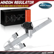 Window Regulator w/ Motor for Silverado Sierra 1500 2500HD Rear Left Driver Side