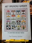 Rare Quilting Applique pattern The Country Quilter Art Nouveau Garden 16 flowers