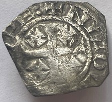 1162-7 Henry II 2nd Cross & Crosslet Tealby Silver Penny NICOLE on GIPES Ipswich