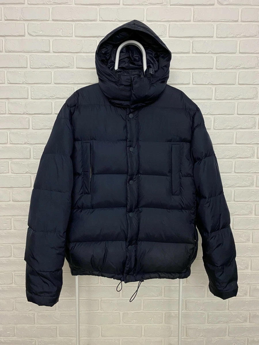Men s Wood Wood Tim Down Jacket Puffer Hooded Size XL Navy Blue eBay