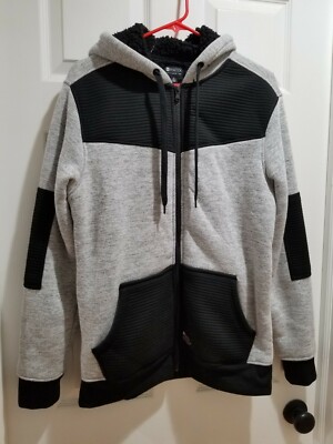 Matix Sherpa Lined Zip Hoodie Jacket Young Men's Size S