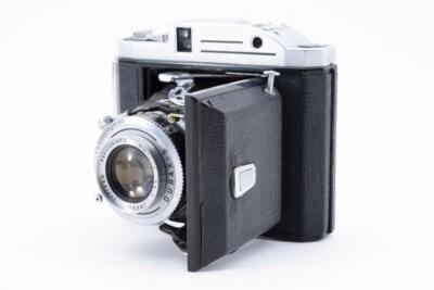 フィルムカメラ KONICA PEARL II HEXAR 75MM F3.5 #1024 Near MINT w/Case] KONICA PEARL II B Rangefinder 6x4.5 Hexar 75mm f