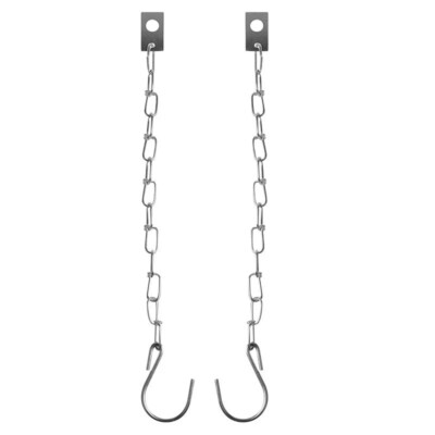 2 x Sicherungskette Anhänger Bordwandverschluss S-Haken mit Platte 24cm Set PKW
